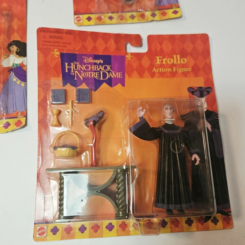 Disney The Hunchback of Notre Dame Collectible Figures Lot Of (3) Mattel NWT